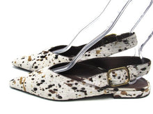 Arezzo Fallon Slingback Pointed Toe Flat (Women's) - Natural - Multi - Sz 8.5 B