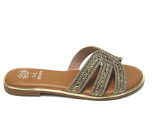 GC Shoes Clara Rhinestone Slip On Flat Sandal (Women's) - Bronze - Sz 7 M