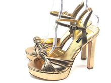Nine West Windee Platform Sandal (Women's) - Gold - Sz 7.5 M