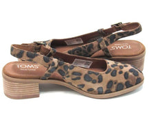 Toms Jaclyn Suede Slingback Pump (Women's) - Brown Sugar Leopard - Sz 6.5 M