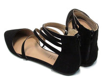 Journee Collection Marlee Pointed Toe Flat Sandal (Women's) - Black - Sz 10 M