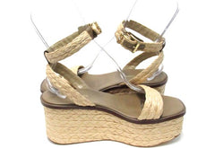 Michael Kors Sandra Flatform Ankle Strap Sandal (Women's) - Husk - Sz 9 M