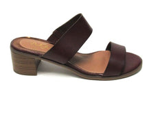 Sugar Halo Block Heel Slide Sandal (Women's) - Brown - Sz 9.5 M