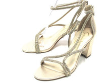 Jessica Simpson Shiny Rhinestone Heel (Women's) - Gold - Sz 7.5 M