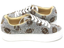 Betsey Johnson Sidny Fashion Sneaker (Women's) - Silver Fooball - Sz 6.5 M