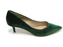 Jewel Badgley Mischka Enola Kitten Heel Pump (Women's) - Green Velvet - Sz 7.5 M