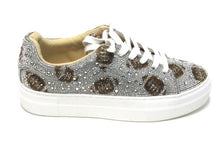 Betsey Johnson Sidny Fashion Sneaker (Women's) - Silver Fooball - Sz 6.5 M