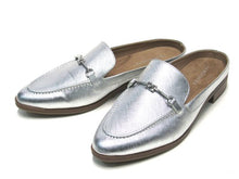 Aerosoles Erik Loafer Mule Flat Slide (Women's) - Metallic Silver - Sz 8 M