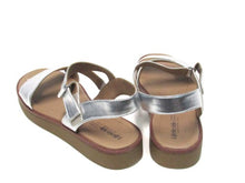 LifeStride Waverly Flatform Ankle Strap Sandal (Women's) - Silver - Sz 10 M
