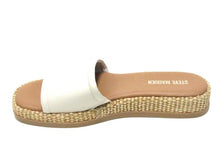 Steve Madden Boardwalk Espadrille Slide Sandal (Women's) - Bone Leather - Sz 9 M