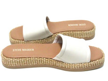 Steve Madden Boardwalk Espadrille Slide Sandal (Women's) - Bone Leather - Sz 9 M