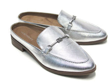 Aerosoles Erik Loafer Mule Flat Slide (Women's) - Metallic Silver - Sz 8 M