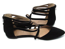 Journee Collection Marlee Pointed Toe Flat Sandal (Women's) - Black - Sz 10 M