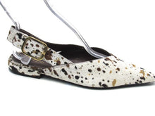 Arezzo Fallon Slingback Pointed Toe Flat (Women's) - Natural - Multi - Sz 8.5 B