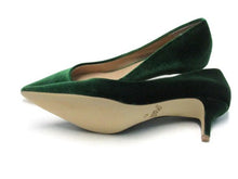 Jewel Badgley Mischka Enola Kitten Heel Pump (Women's) - Green Velvet - Sz 7.5 M