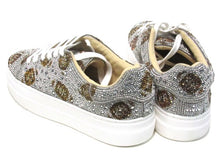 Betsey Johnson Sidny Fashion Sneaker (Women's) - Silver Fooball - Sz 6.5 M