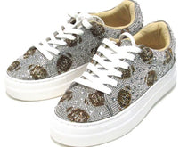 Betsey Johnson Sidny Fashion Sneaker (Women's) - Silver Fooball - Sz 6.5 M