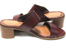 Sugar Halo Block Heel Slide Sandal (Women's) - Brown - Sz 9.5 M