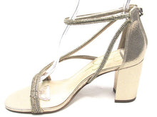 Jessica Simpson Shiny Rhinestone Heel (Women's) - Gold - Sz 7.5 M