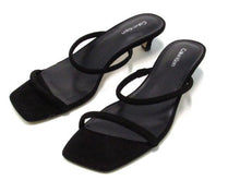 Calvin Klein Limia Kitten Heel Slide Sandal (Women's) - Black - Sz 8 M