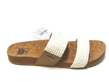 Reefs Cushion Vista Textile Flat Footbed Sandal (Women's) - White - Sz 7 M