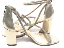 Jessica Simpson Shiny Rhinestone Heel (Women's) - Gold - Sz 7.5 M