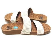 Reefs Cushion Vista Textile Flat Footbed Sandal (Women's) - White - Sz 7 M