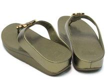 FitFlop Halo Bead-Circle Toe-Post Flat Sandal (Women's) - Camo Green - Sz 8 M