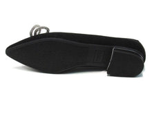 Jones New York Quinnie Rhinestone Bow Flat Loafer (Women's) - Black - Sz 7.5 M