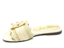 Sam Edelman Bambi Raffia Flat Slide Sandal (Women's) - Linen - Sz 7.5 M