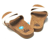 Reefs Cushion Vista Textile Flat Footbed Sandal (Women's) - White - Sz 7 M