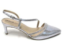 LifeStride Arlo Rhinestone Slingback Dress Pump (Women's) - Silver - Sz 11 W
