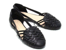Journee Ekko Strappy Flat Sandal (Women's) - Black - Sz 7.5 M