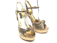 Nine West Windee Platform Sandal (Women's) - Gold - Sz 7.5 M