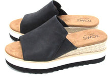Toms Diana Platform Wedge Sandal (Women's) - Black - Sz 7 M