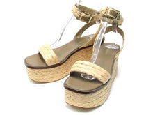 Michael Kors Sandra Flatform Ankle Strap Sandal (Women's) - Husk - Sz 9 M