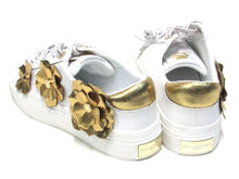 Karl Lagerfeld Georgia Fashion Sneaker (Women's) - White/Gold - Sz 7.5 M