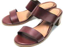 Sugar Halo Block Heel Slide Sandal (Women's) - Brown - Sz 9.5 M