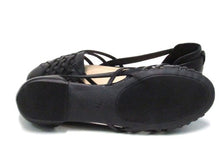 Journee Ekko Strappy Flat Sandal (Women's) - Black - Sz 7.5 M