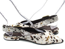Arezzo Fallon Slingback Pointed Toe Flat (Women's) - Natural - Multi - Sz 8.5 B
