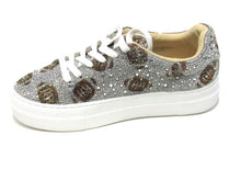 Betsey Johnson Sidny Fashion Sneaker (Women's) - Silver Fooball - Sz 6.5 M