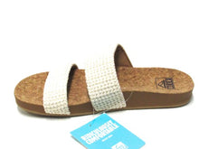 Reefs Cushion Vista Textile Flat Footbed Sandal (Women's) - White - Sz 7 M