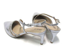 LifeStride Arlo Rhinestone Slingback Dress Pump (Women's) - Silver - Sz 11 W