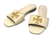 Tory Burch Eleanor Slide Flat Sandal (Women's) - Cream - Sz 9 M