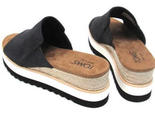 Toms Diana Platform Wedge Sandal (Women's) - Black - Sz 7 M