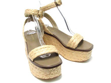 Michael Kors Sandra Flatform Ankle Strap Sandal (Women's) - Husk - Sz 9 M