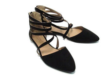 Journee Collection Marlee Pointed Toe Flat Sandal (Women's) - Black - Sz 10 M