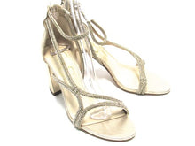 Jessica Simpson Shiny Rhinestone Heel (Women's) - Gold - Sz 7.5 M