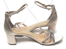 Badgley Mischka Joanne Block Heel Sandal (Women's) - Champagne Satin - Sz 9.5 M