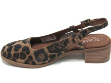 Toms Jaclyn Suede Slingback Pump (Women's) - Brown Sugar Leopard - Sz 6.5 M